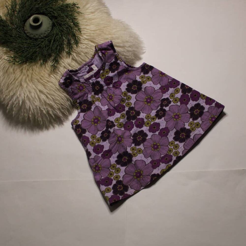 H&M Baby Purple Floral Tank Dress/Shirt/Top